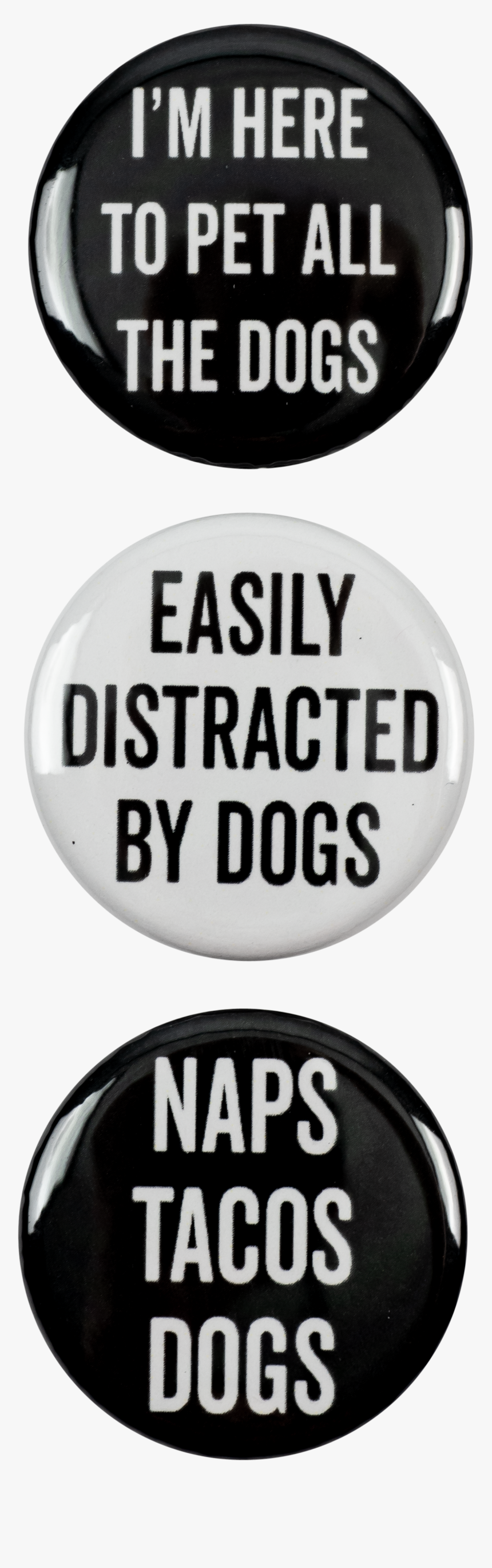 Dog 3pc Pin Button Set - Circle, HD Png Download, Free Download