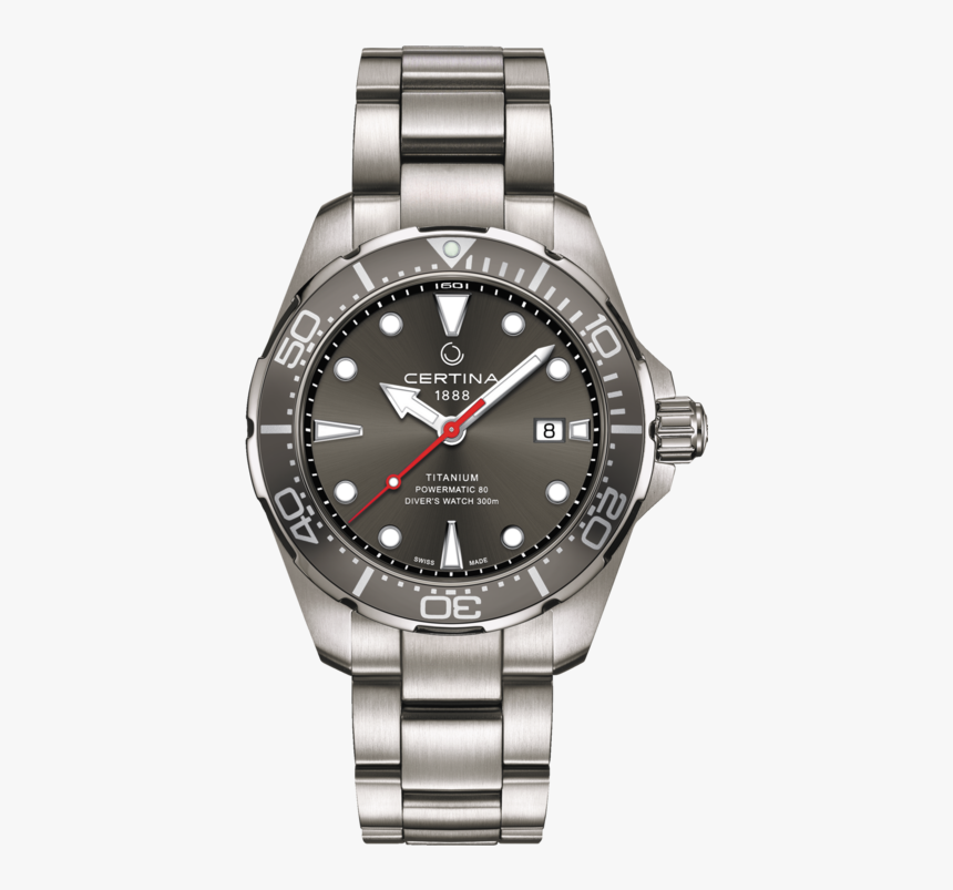 Certina Ds Action Diver Powermatic 80 Titanium, HD Png Download, Free Download