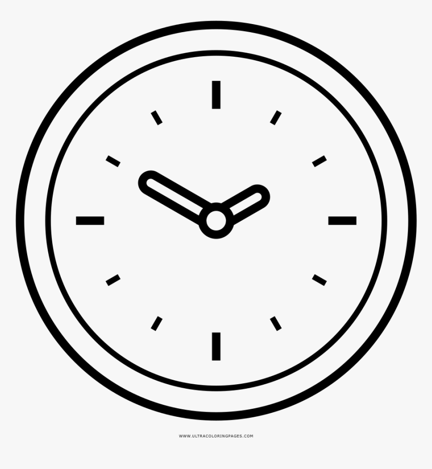 Clock Coloring Page - Calidad Certificada Andalucia, HD Png Download, Free Download