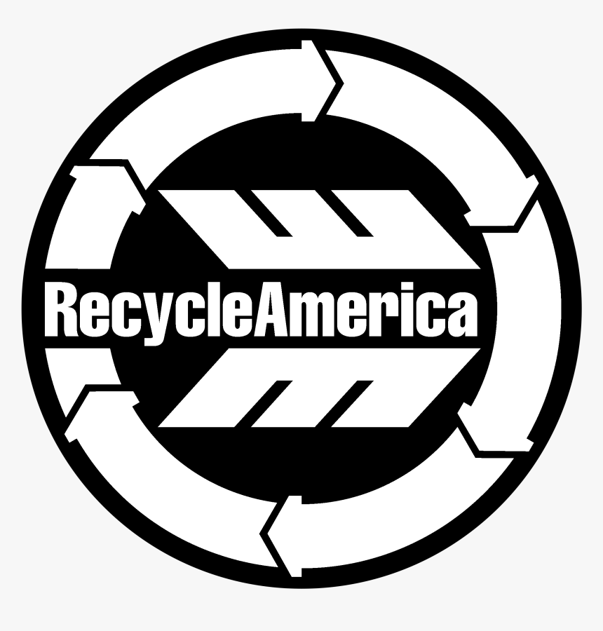 Recycle America Logo Black And White - Recycle America Logo, HD Png Download, Free Download