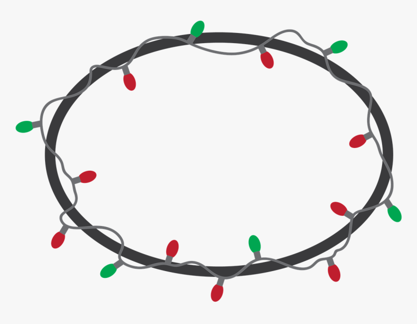 Christmas Lights Frames Png, Transparent Png, Free Download