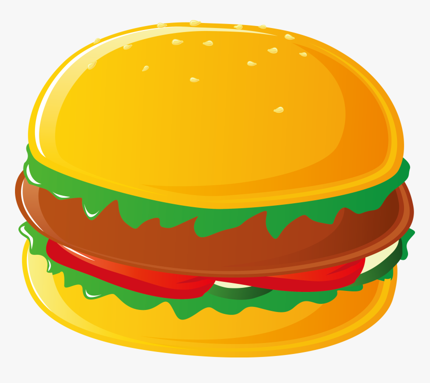 Transparent Hot Dogs And Hamburgers Clipart - Fast Food Vector Free, HD Png Download, Free Download