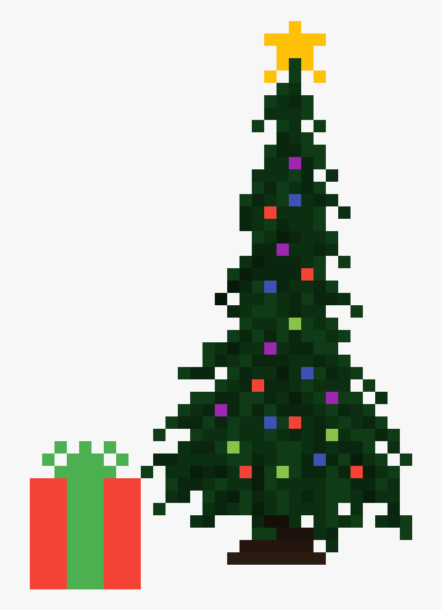 Transparent Hanukkah Clipart - Pixel Art Tree Gif, HD Png Download, Free Download