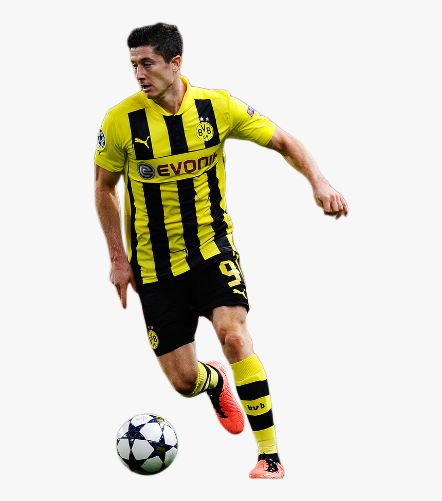 Robert Lewandowski - Robert Lewandowski Dortmund Png, Transparent Png, Free Download