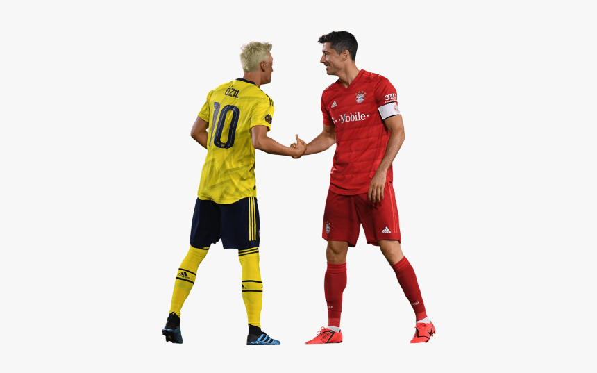 Robert Lewandowski Dan Ozil, HD Png Download, Free Download