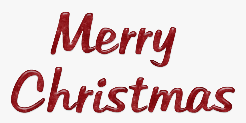 Word Christmas Cliparts - Merry Christmas In Bold Letters, HD Png Download, Free Download
