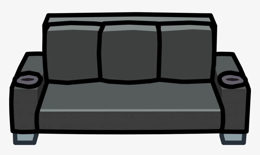 Black Couch Fresh Transparent Black Couch Png Clipart - Black Couch Clipart, Png Download, Free Download