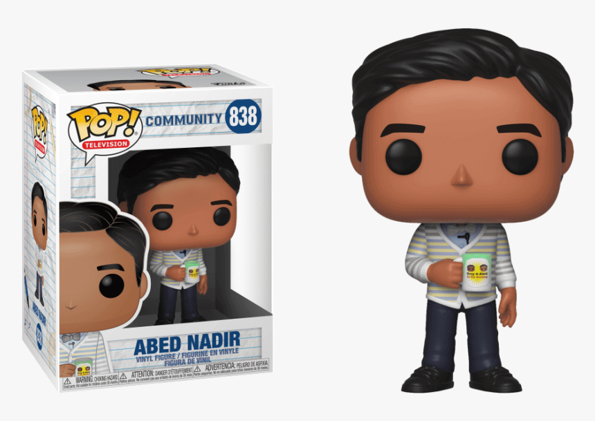 Transparent Bob Ross Afro Png - Funko Pop Community Abed, Png Download, Free Download