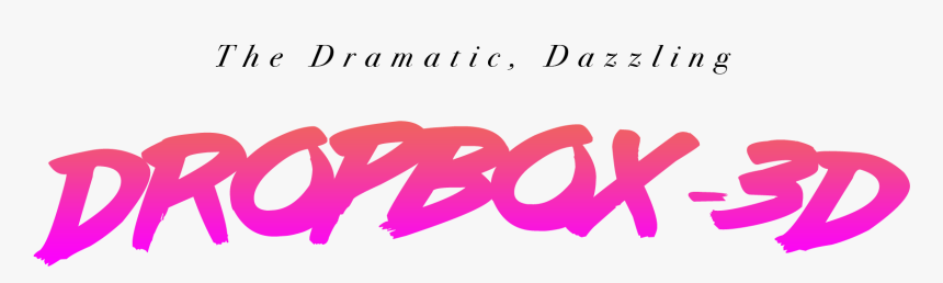 Dropbox 3d Banner - Calligraphy, HD Png Download, Free Download