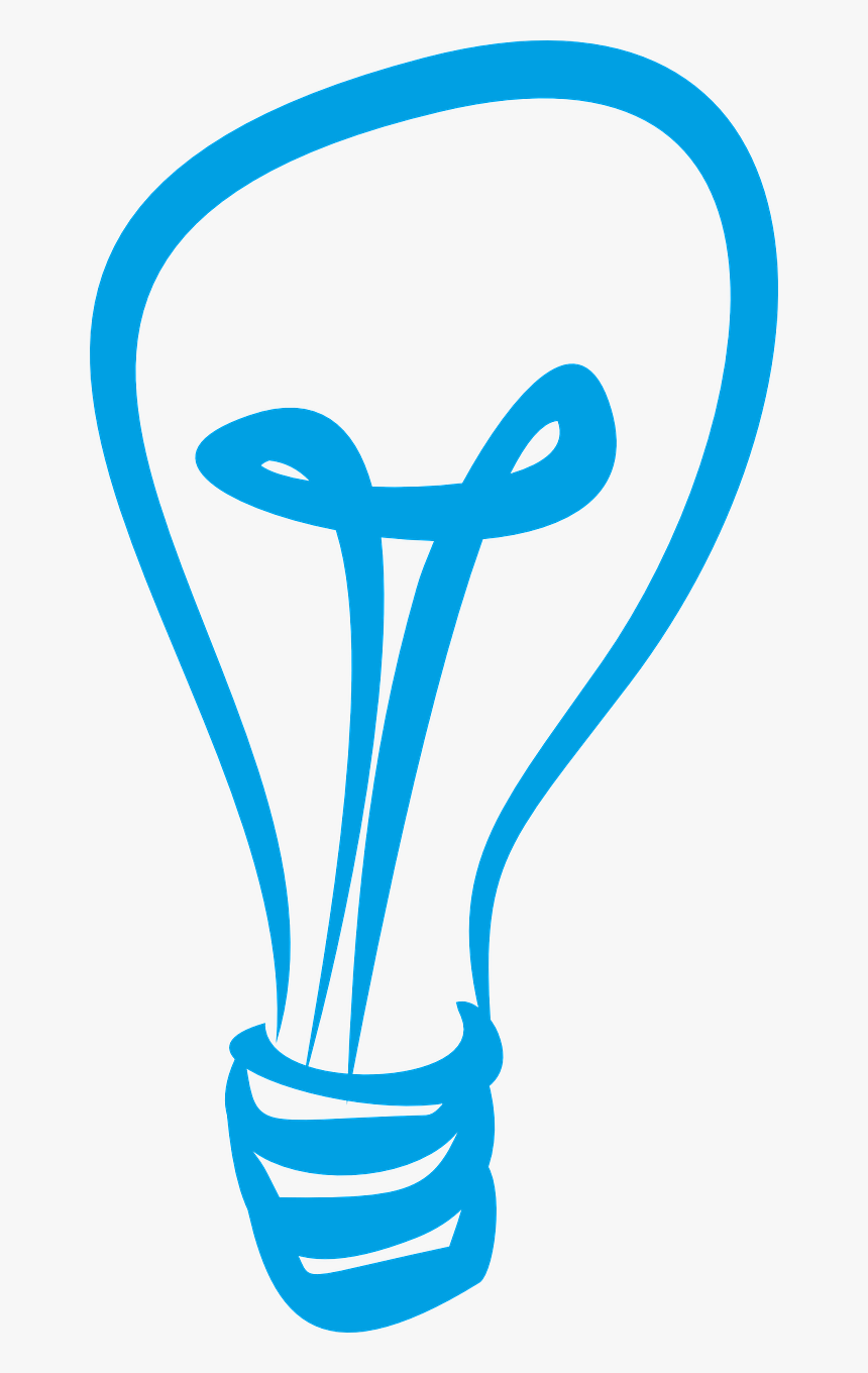 Light Bulb Vector Blue, HD Png Download, Free Download