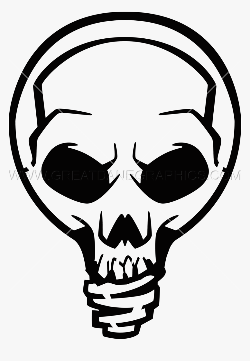 Skull Light Bulb Clip Art, HD Png Download, Free Download