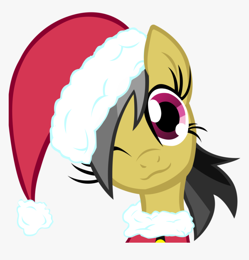 Santa Hat Clipart Avatar - Rainbow Dash My Little Pony Christmas, HD Png Download, Free Download