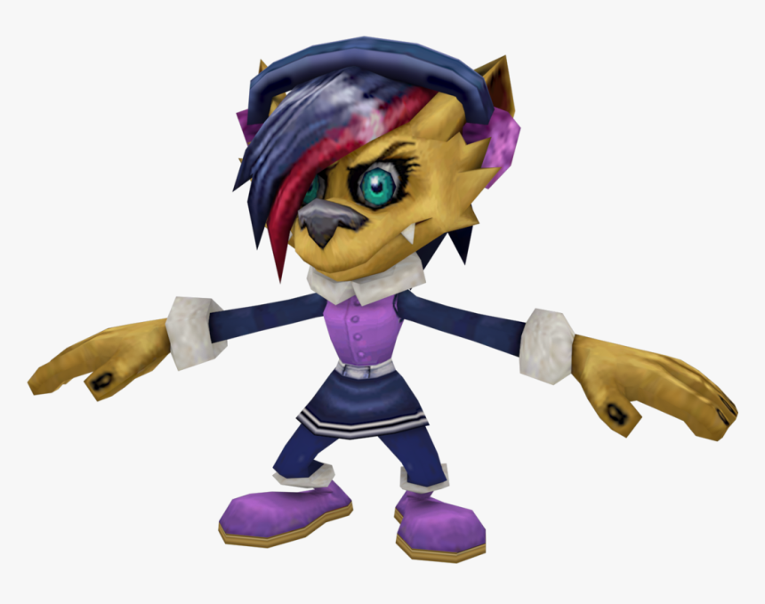 Crash Bandicoot Mind Over Mutant Brat Girl - Crash Mind Over Mutant Models, HD Png Download, Free Download