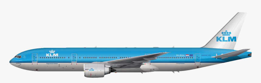 Posted Image - Klm Airplane Side View, HD Png Download, Free Download