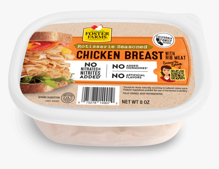 Rotisserie Seasoned Chicken Breast - Foster Farms Oven Roasted Turkey, HD Png Download, Free Download
