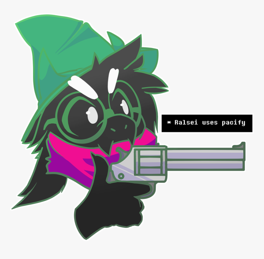 Deltarune Ralsei With A Gun , Transparent Cartoons - Deltarune Ralsei With A Gun, HD Png Download, Free Download