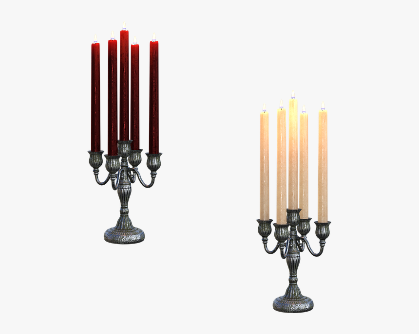 Candles, Gothic, Large, Fantasy, 3d, Render, Halloween - Advent Candle, HD Png Download, Free Download
