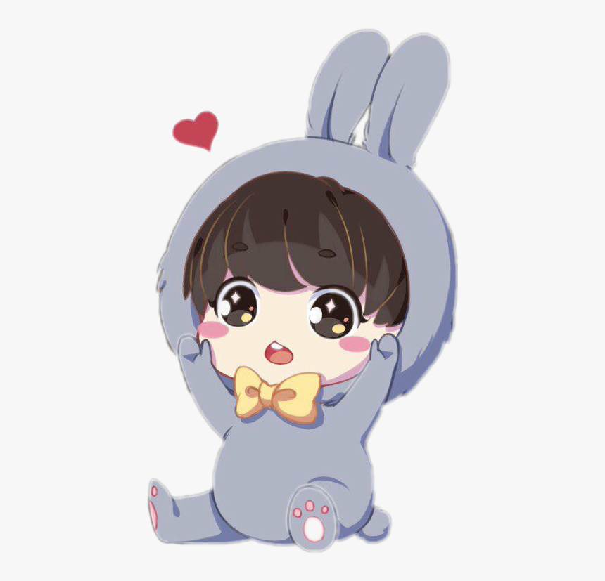 Transparent Bts Chibi Png - Jungkook Cute Chibi, Png Download, Free Download