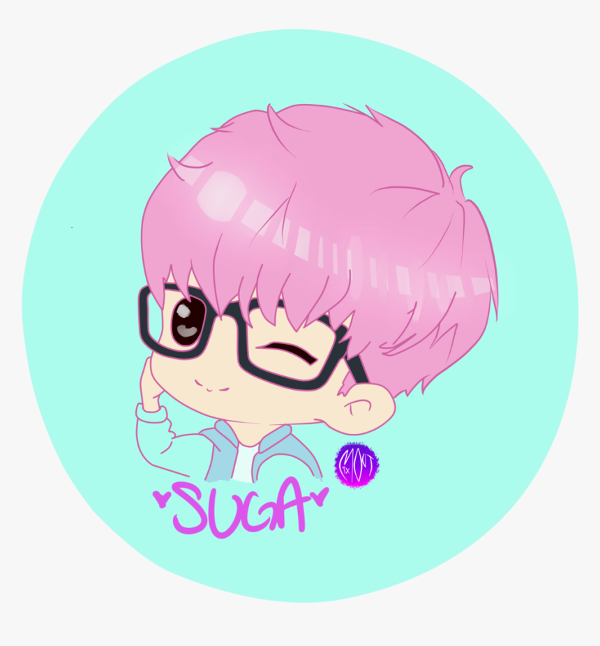 Suga Bts Chibi Png , Png Download - Kpop Suga Bts Cute Easy Drawings, Transparent Png, Free Download