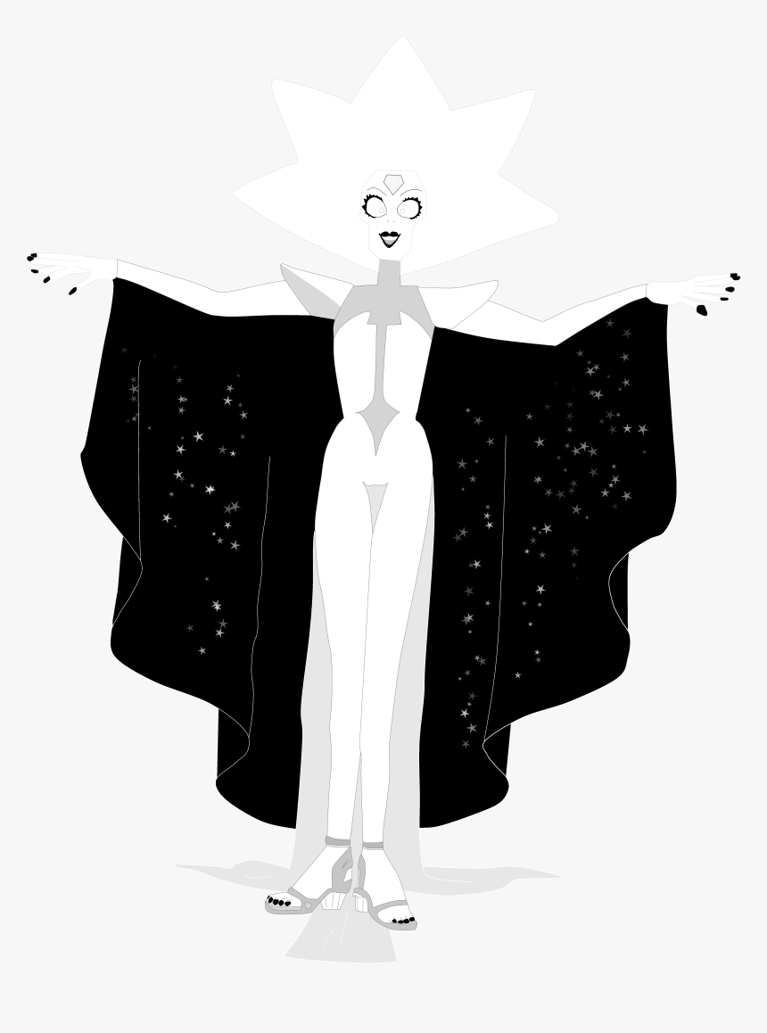 Fanart[spoilers Of T-shirt] Full Design Png Of A Certain - Steven Universe White Diamond Png, Transparent Png, Free Download