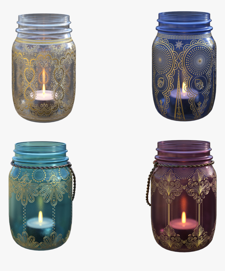 Jar Candles, Candle, Mason Jar, Homemade, Decoration - Candle, HD Png Download, Free Download