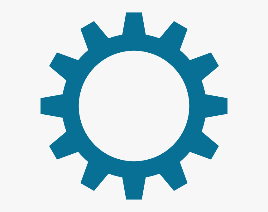 High Resolution Gear Blue Svg Clip Arts - Blue Cog Clipart, HD Png Download, Free Download