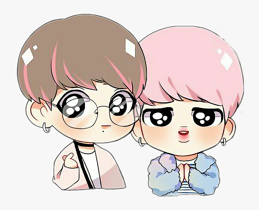 BTS animated illustration, BTS Drawing Fan art Chibi, Chibi, child, human  png | PNGEgg