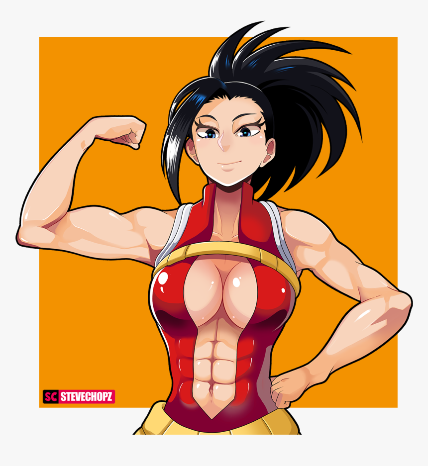 Buff Momo - My Hero Academia Momo Muscle, HD Png Download, Free Download