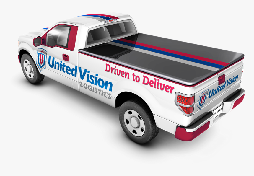 Uvl Truck Mock-up Back View White - Pickup Truck, HD Png Download, Free Download