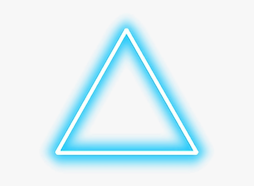 Triangle Png - Blue Neon Light Png, Transparent Png, Free Download