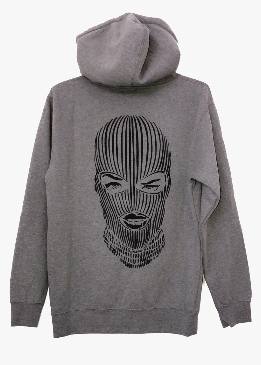 Ski Mask Hoodie In Gray - Badwood, HD Png Download, Free Download