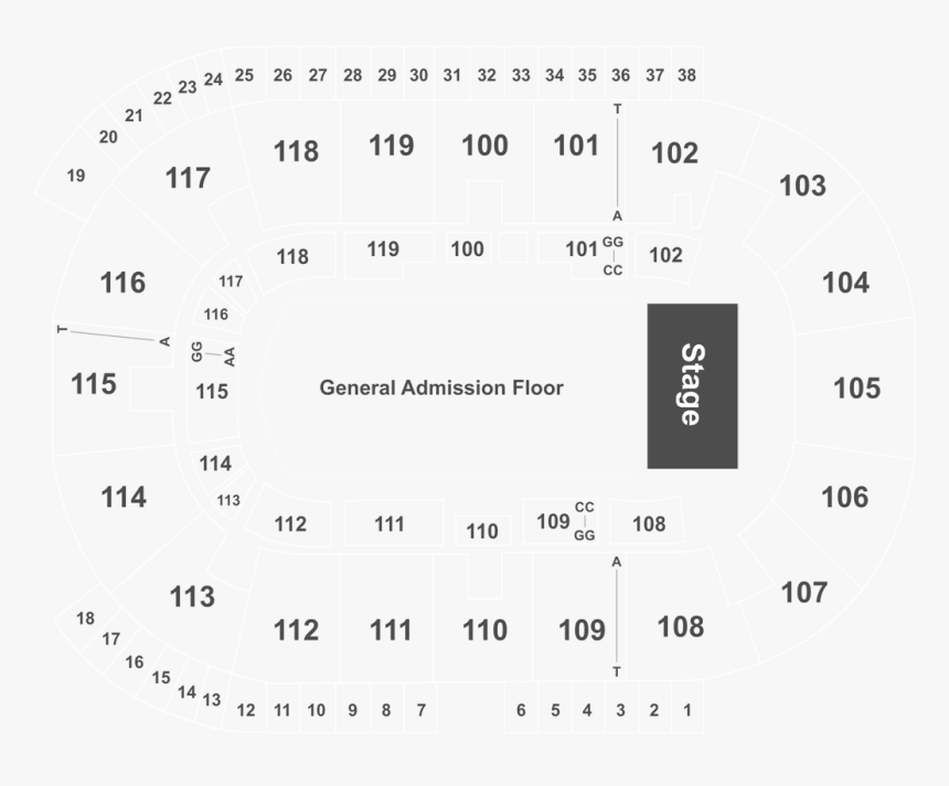Ricoh Coliseum Seating Chart, HD Png Download, Free Download
