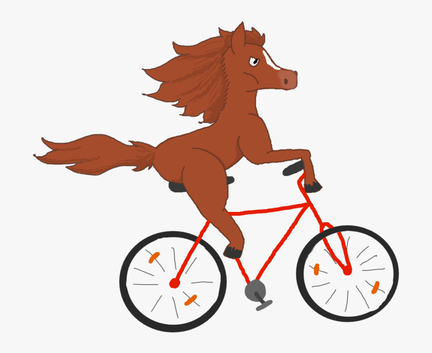 Forum Maskei, Draw A Horse Riding A Bike - Road Bicycle, HD Png Download, Free Download
