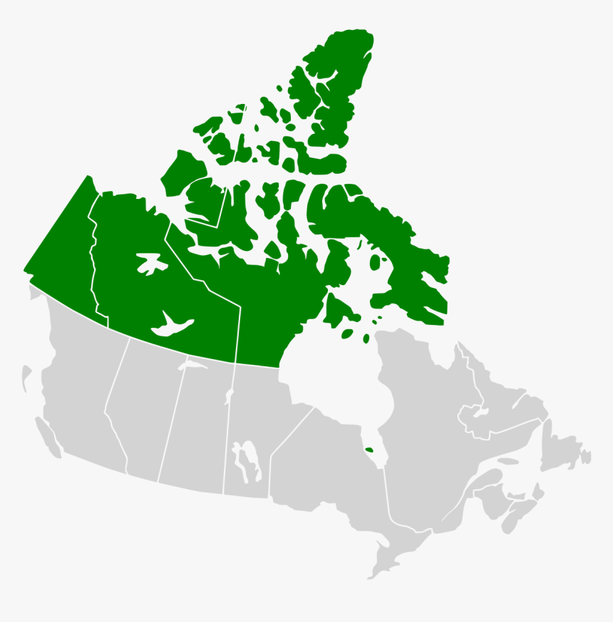 Map Of Canada Black, HD Png Download, Free Download