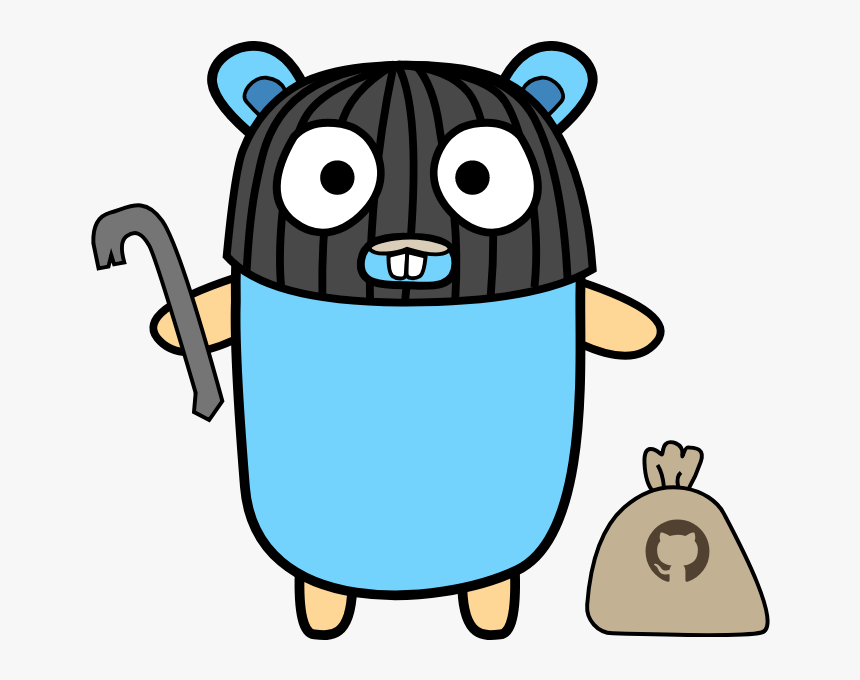 Say Hello To Gitrob Gopher - Golang Mascot, HD Png Download, Free Download