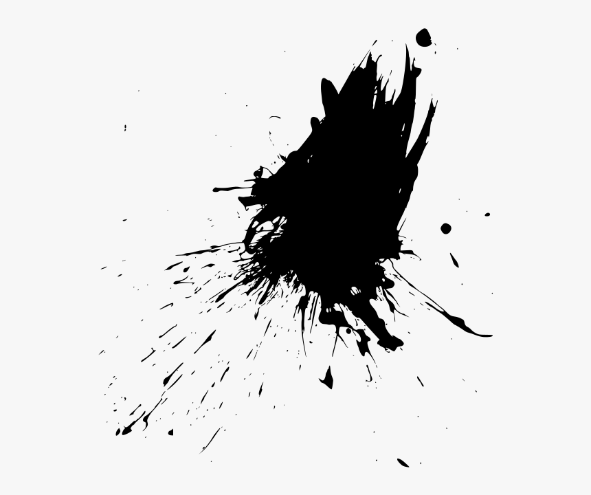 Splatter Black Paint Drip, HD Png Download, Free Download