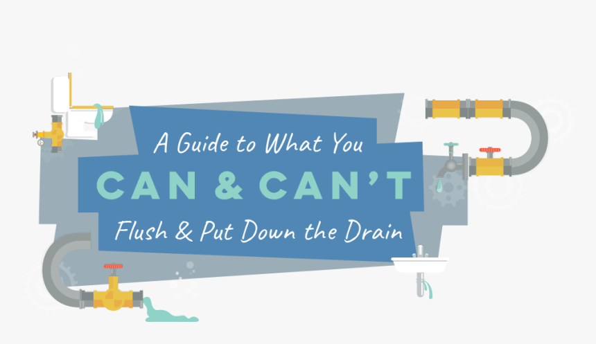 A Guide To What You Can & Can"t Put Down The Drain - Not To Put Down Your Drain, HD Png Download, Free Download