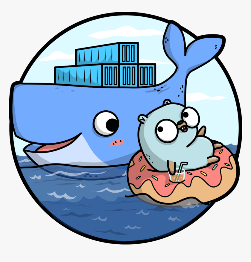Gopher Docker , Transparent Cartoons - Docker Golang, HD Png Download, Free Download