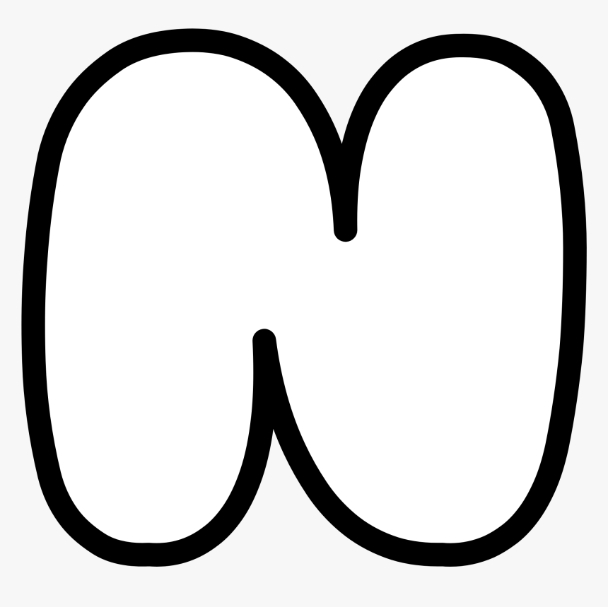 Uppercase Bubble Letter N, HD Png Download, Free Download