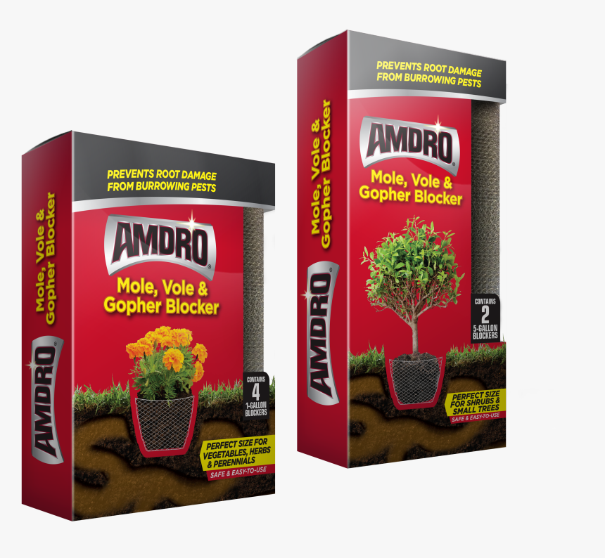 1 Gal 4 Pk - Amdro Mole, Vole And Gopher Blocker, HD Png Download, Free Download