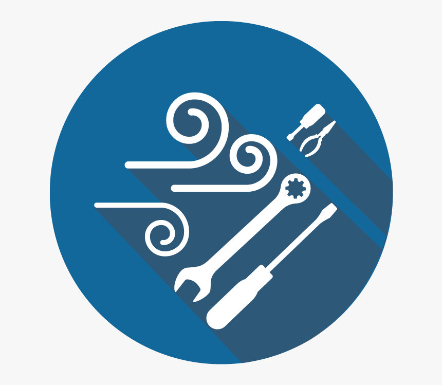 Hvac Maintenance Diy Icon - M050 Alighting From Toboggan To The Left, HD Png Download, Free Download