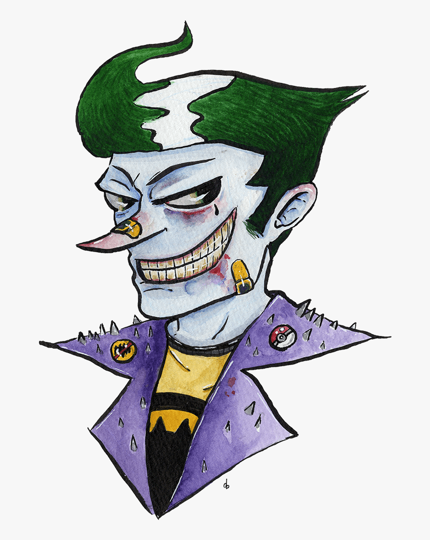 Transparent Joker Face Paint Png - Cartoon, Png Download, Free Download