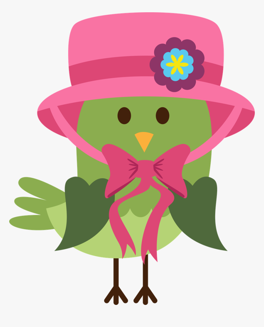 Green And Pink Birds In Clip Art - Clip Art, HD Png Download, Free Download