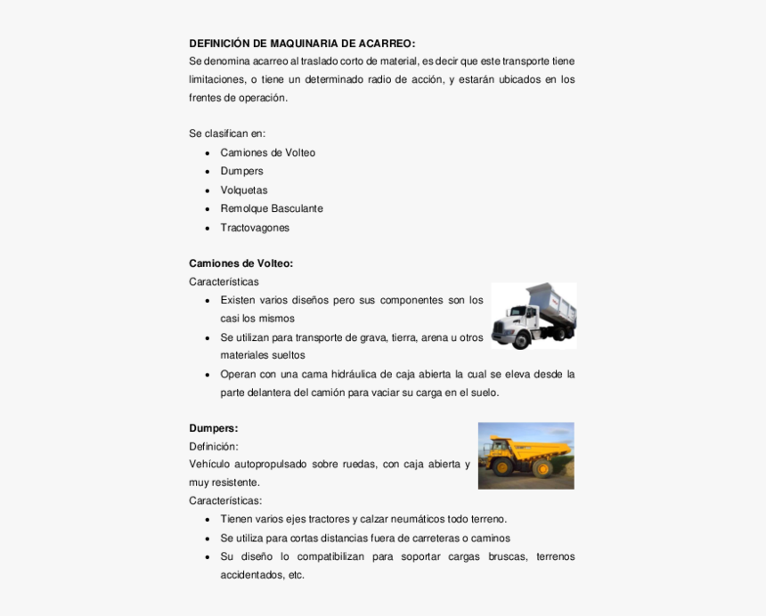 Caracteristicas De Una Volqueta, HD Png Download, Free Download