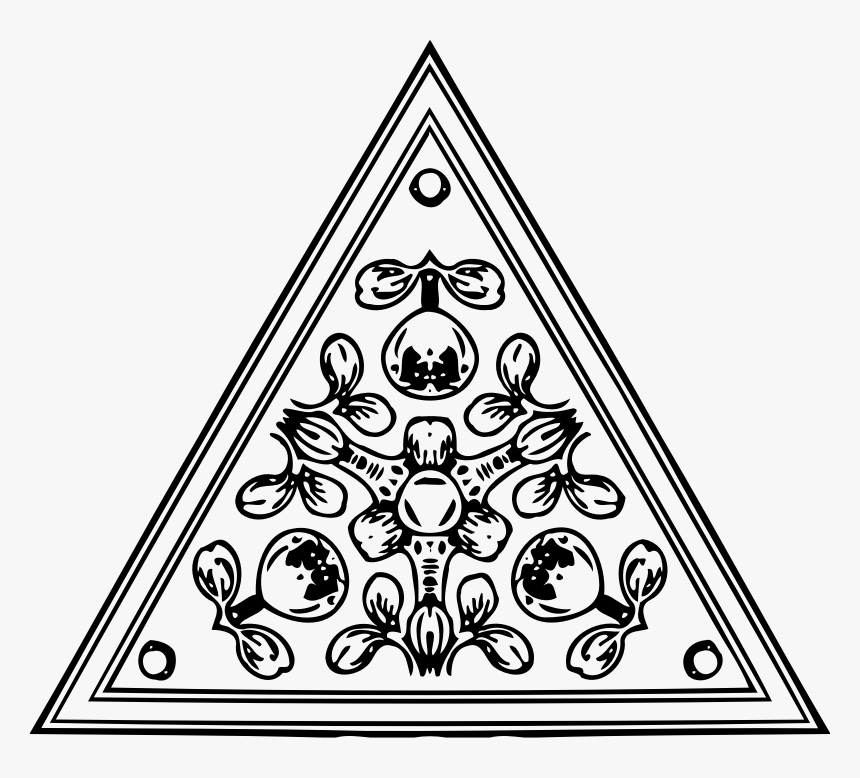 Triangular Ornament - Drawing, HD Png Download, Free Download