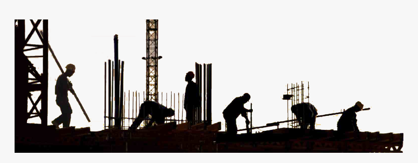 Transparent Construction Worker Silhouette Png - Background Construction Site Png, Png Download, Free Download