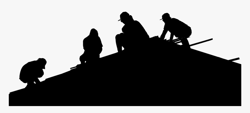 Transparent Construction Worker Silhouette Png - Contractor Roofing Background, Png Download, Free Download
