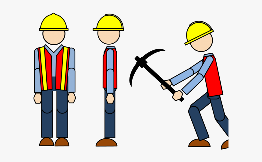 Worker Huge Freebie - Clip Art Construction Workers, HD Png Download, Free Download