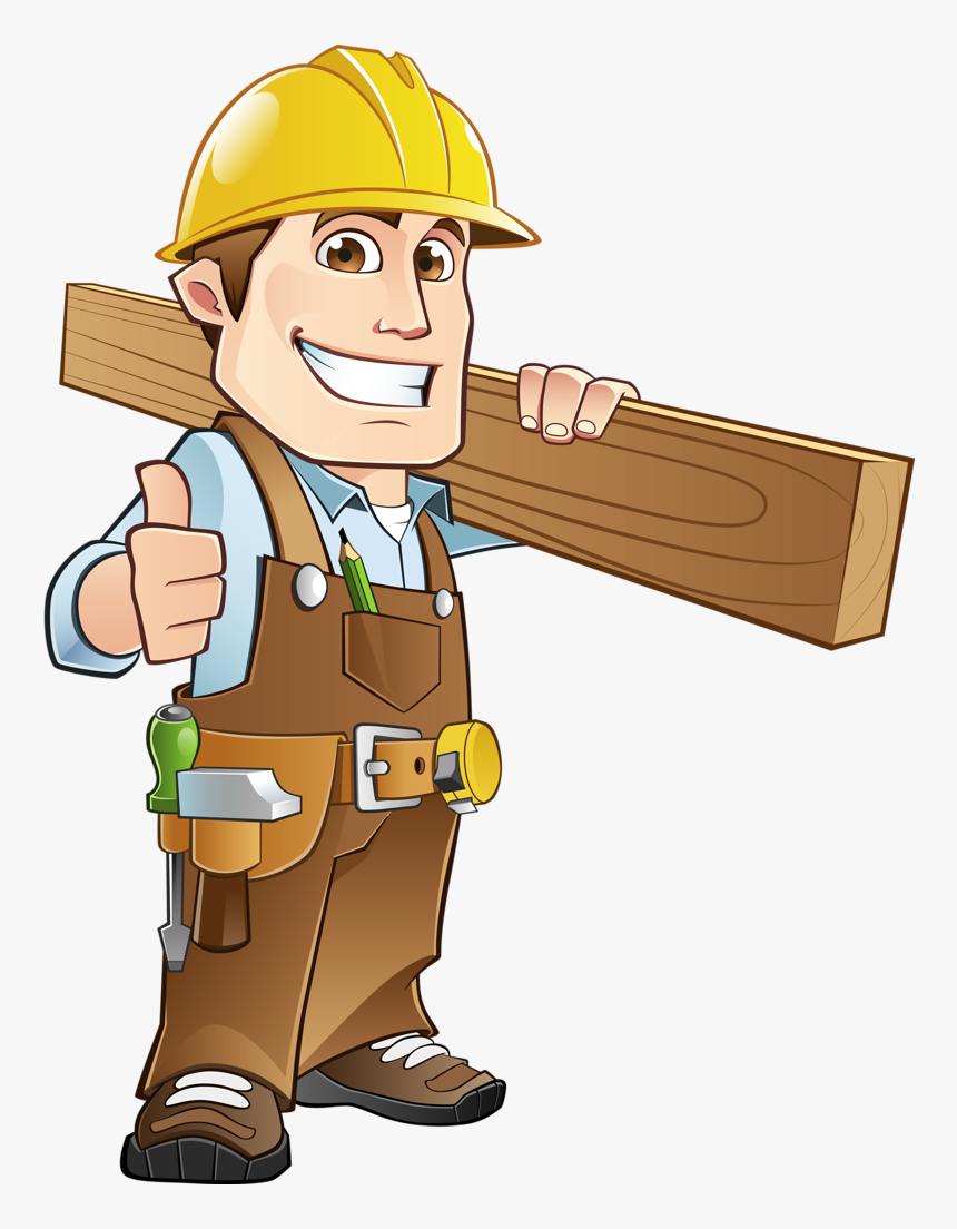 Transparent Clipboard Clipart - Cartoon Clipart Construction Worker, HD Png Download, Free Download