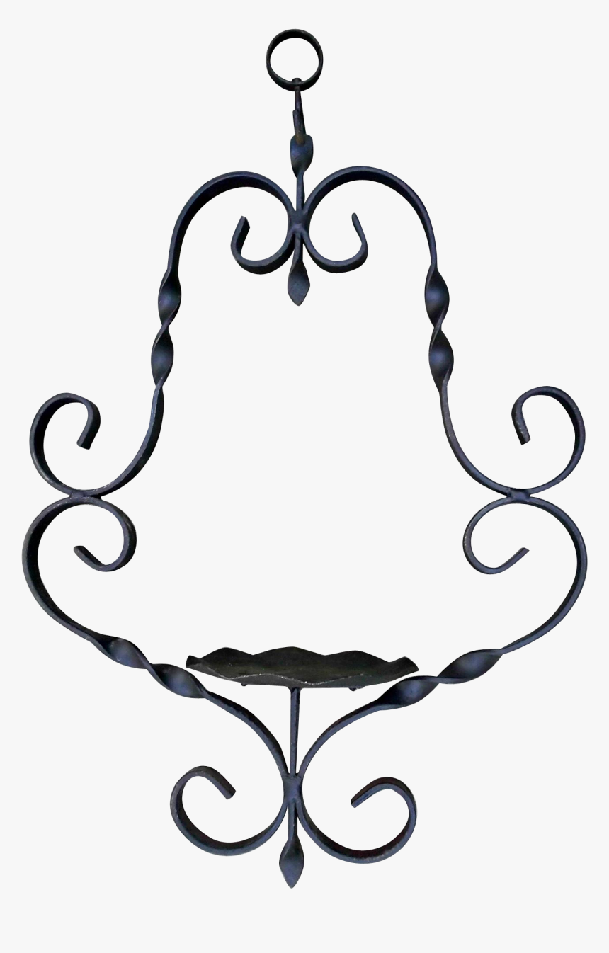 Vintage Hand Forged Wrought Iron Hanger Farmhouse Country, HD Png Download, Free Download